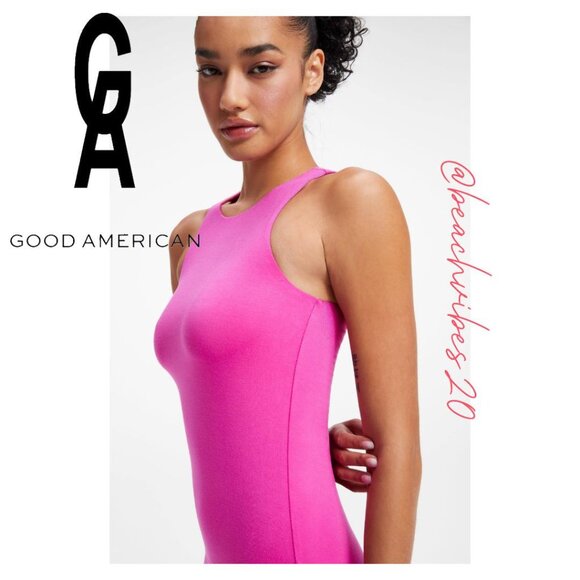 *GOOD AMERICAN Good Touch Body-con Cutaway Midi Dress O-29 - Picture 4 of 14